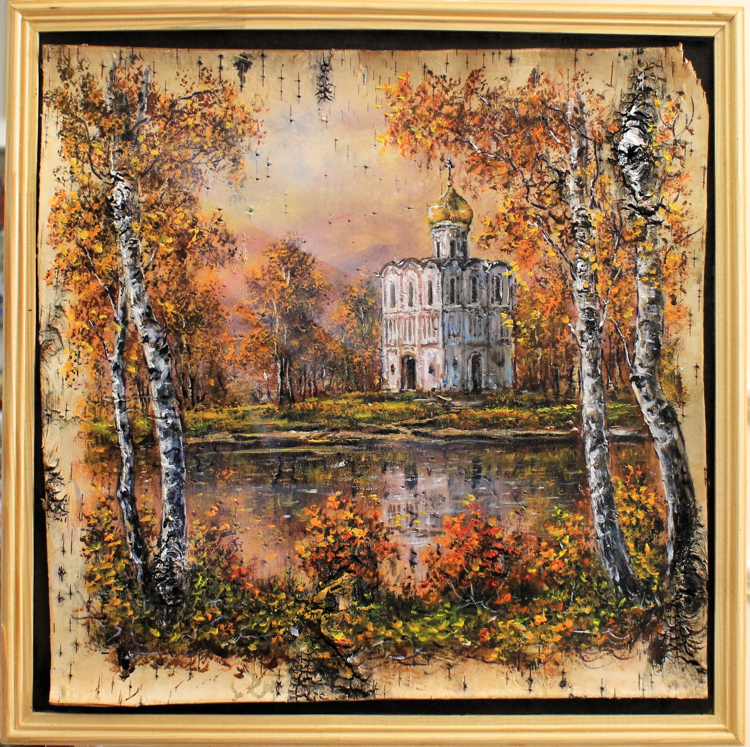 ЦЕРКОВЬ ПОКРОВА НА НЕРЛИ ОСЕНЬЮ